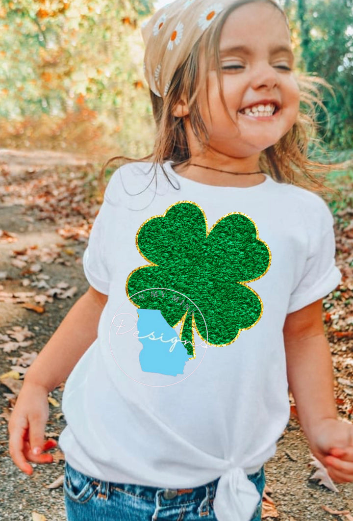 Lucky clover youth St. Patricks t-shirt