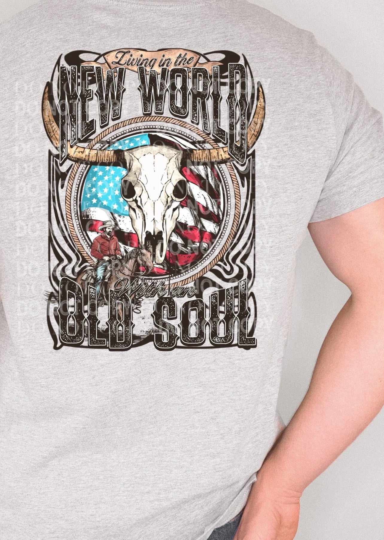 New world old soul graphic tee