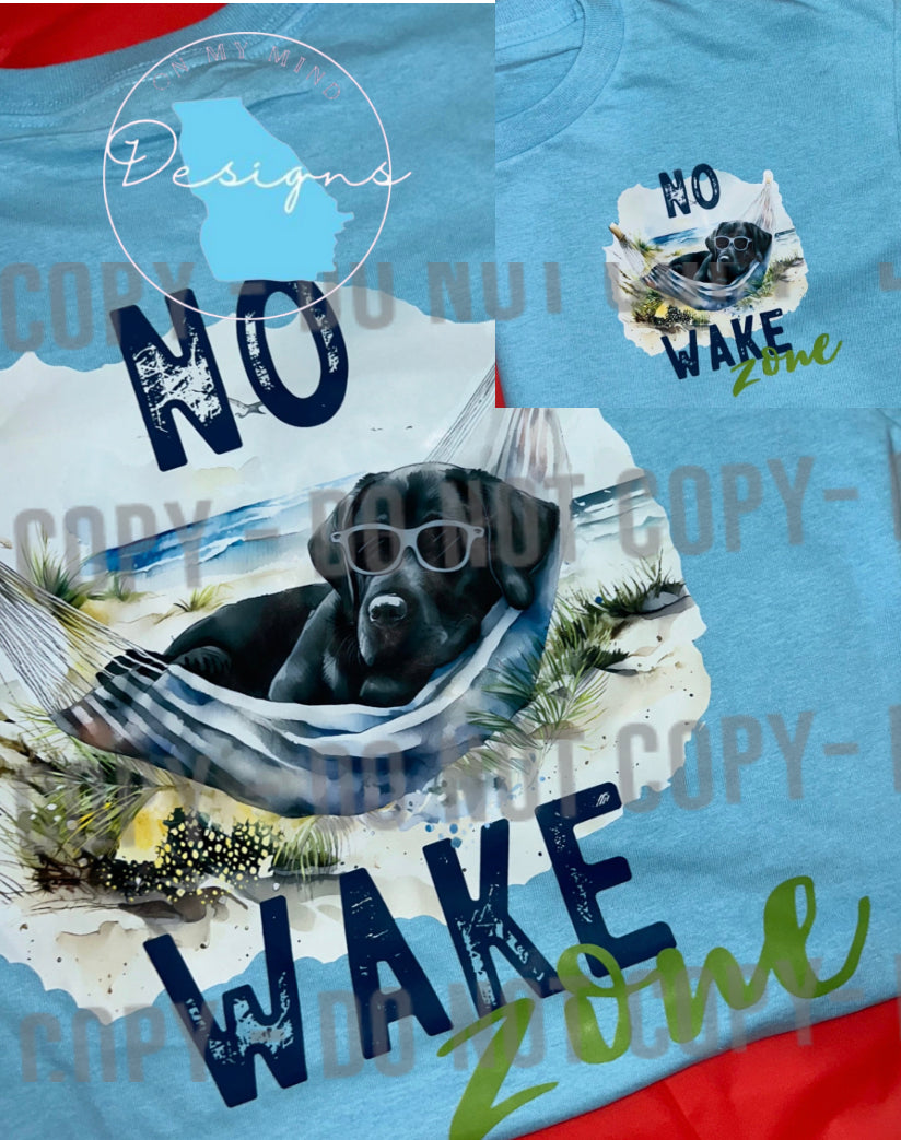 No wake zone unisex t-shirt