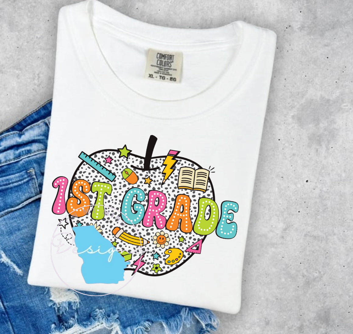 1st grade Teacher graphic tee