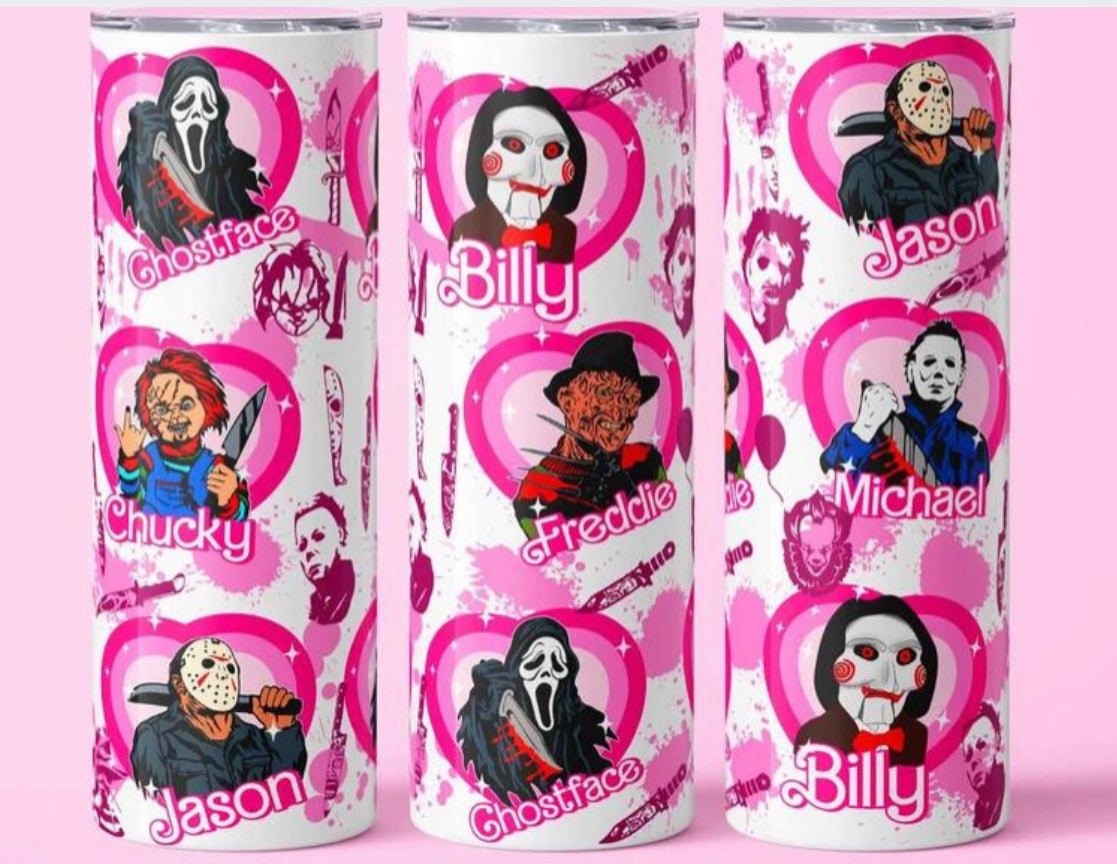 Pink Halloween Tumbler!