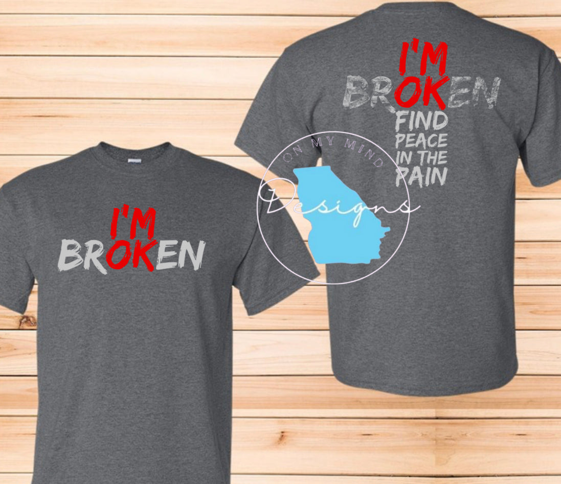 Peace in my pain graphic tee