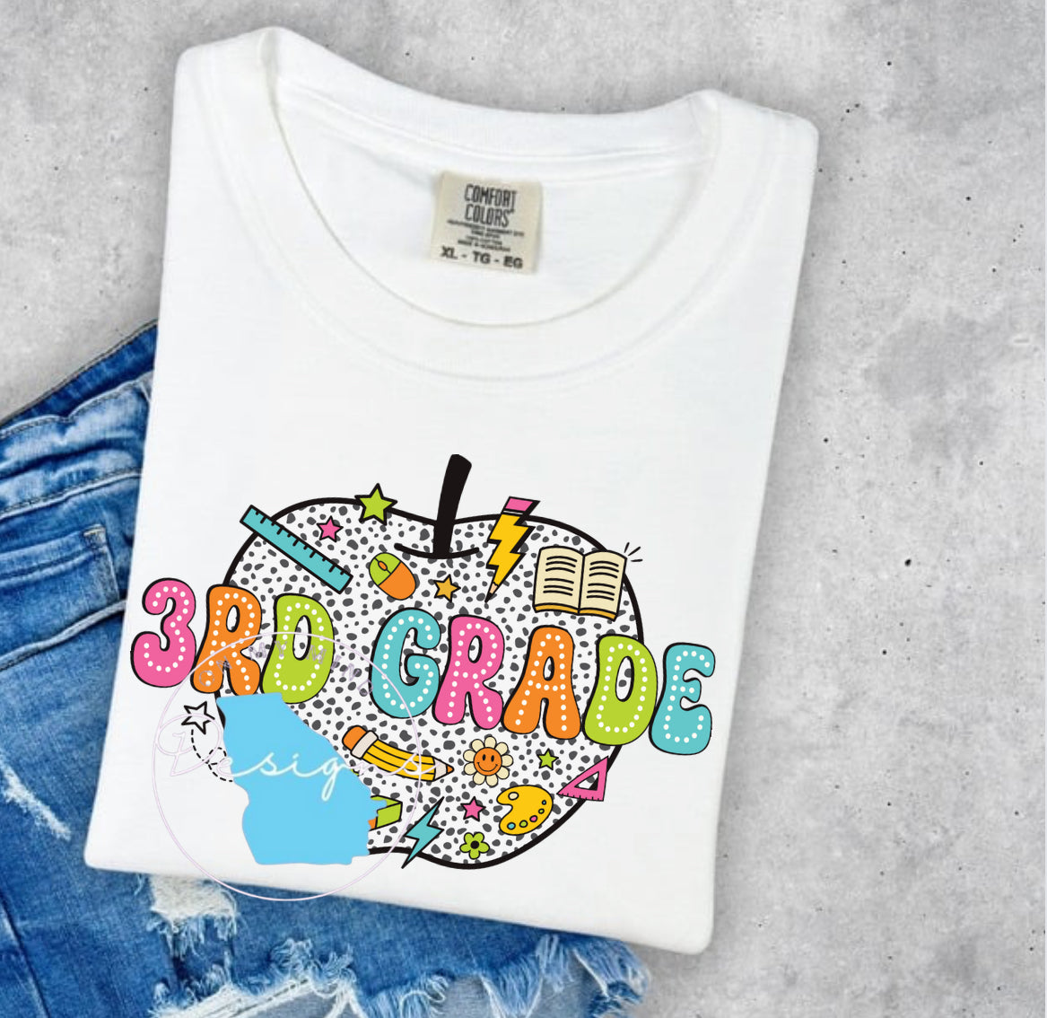 3rd grade Teacher graphic tee