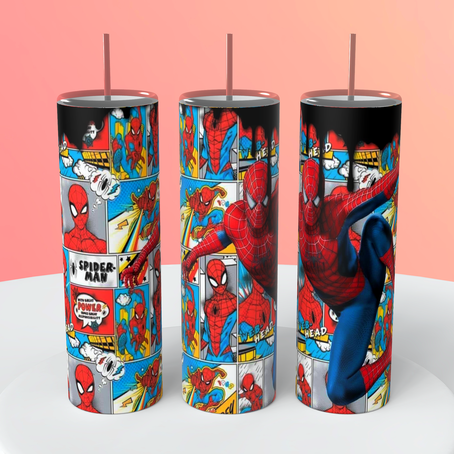 Spiderman 20 oz tumbler
