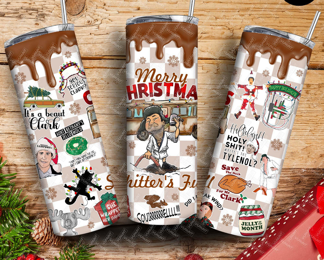 Funny Clark Family christmas tumbler