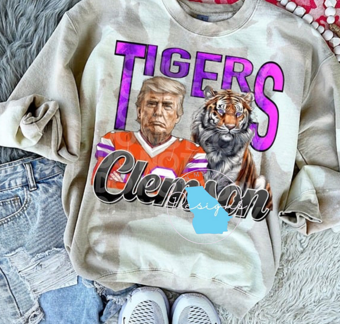Tigers and trump graphic tee