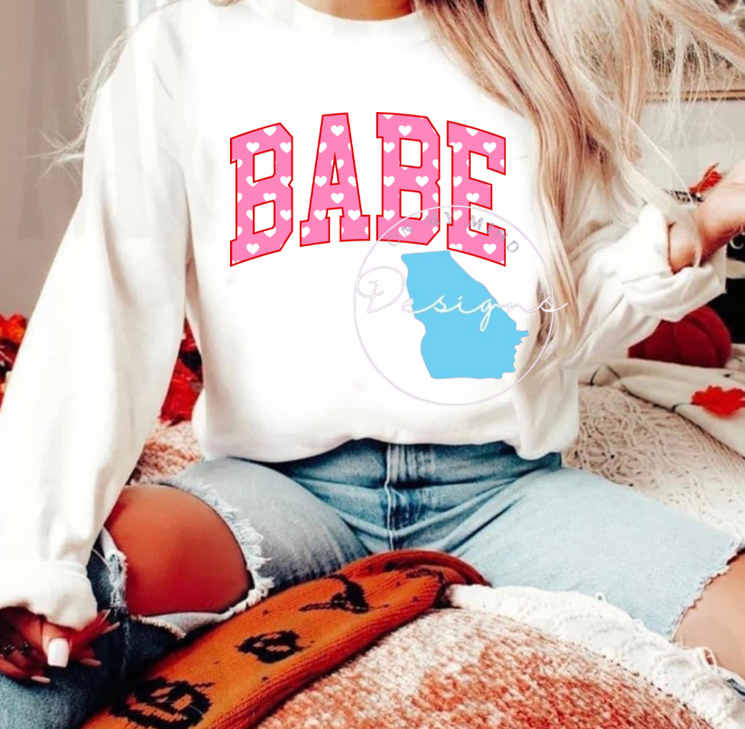 Pink Babe Crewneck
