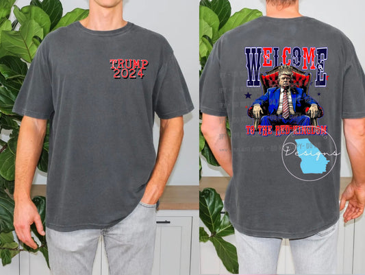 Trump welcome to the red kingdom graphic t-shirt