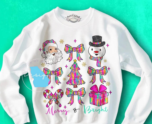 Merry Christmas aesthetic graphic tee
