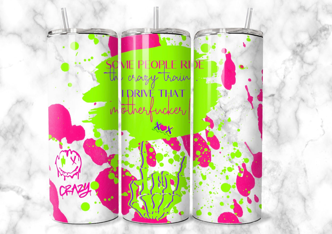 Crazy Train tumbler