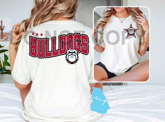 Bulldog Star graphic tee