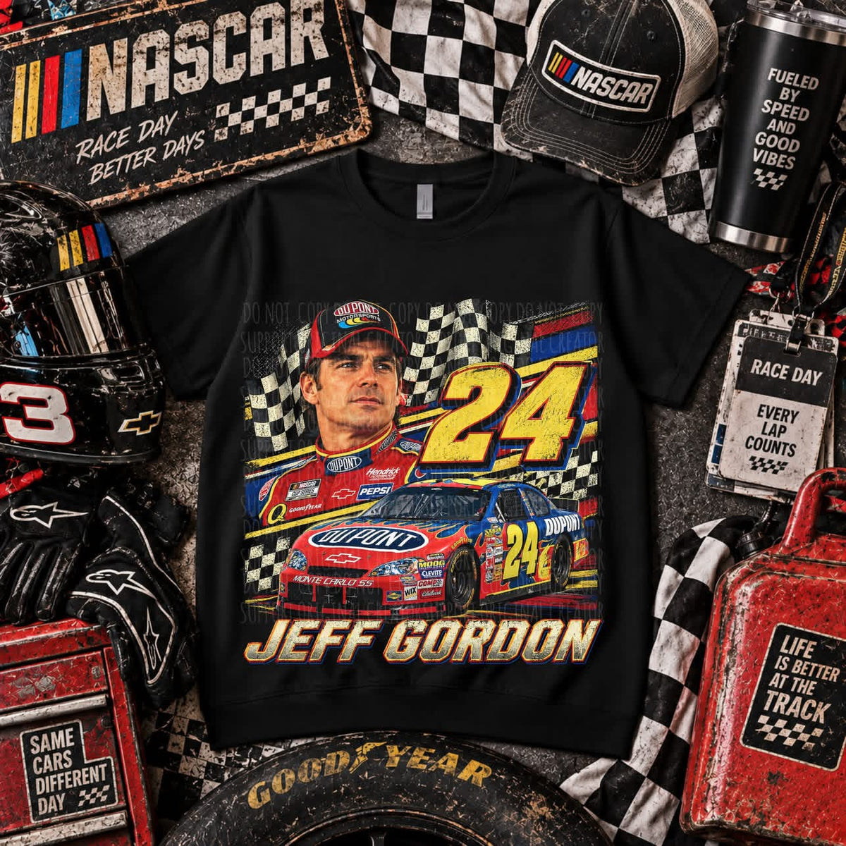 Jeff Gordon #24 Comfort Colors Graphic T-Shirt
