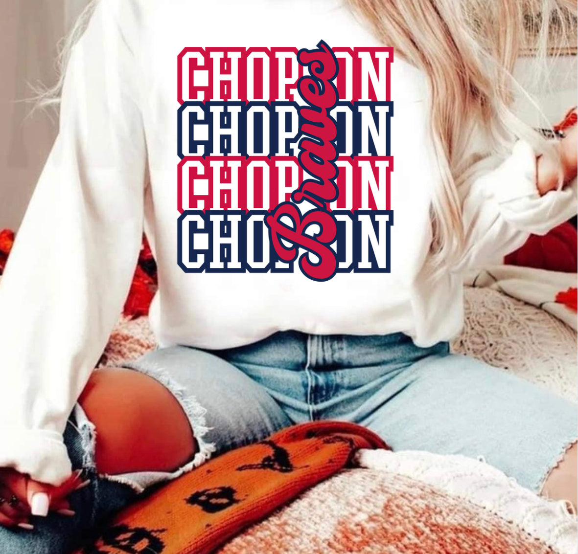 Chop chop on t-shirt