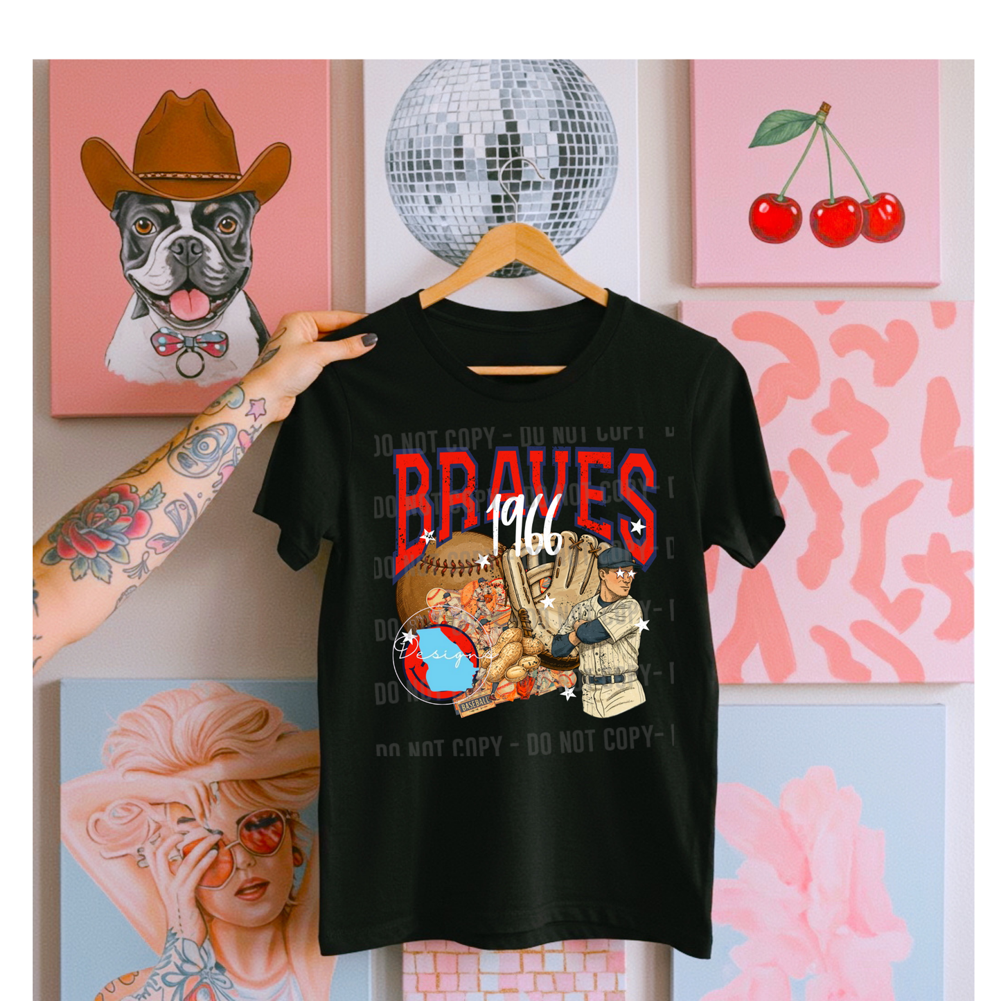 Braves retro graphic tee