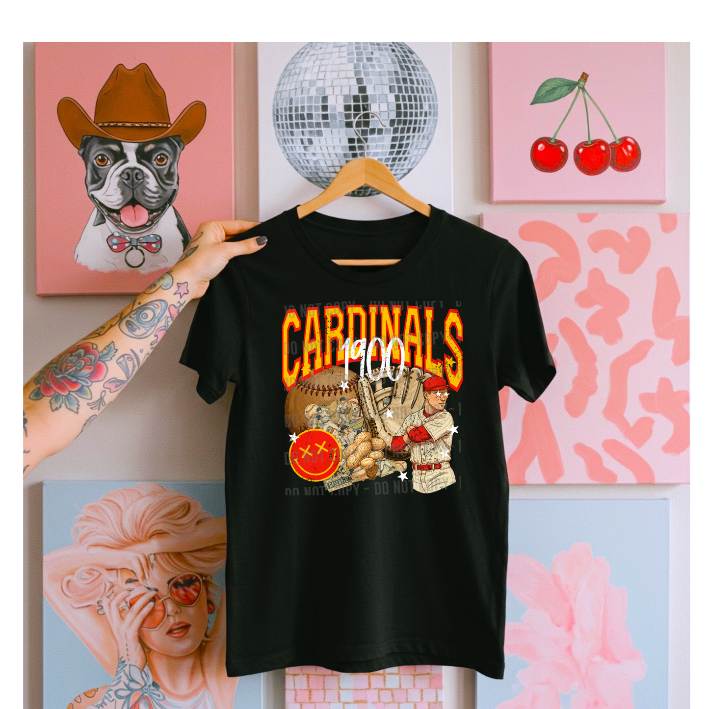 Cardinals retro graphic tee