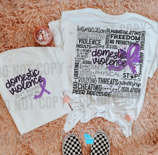 Stop Domestic Violence awareness t-shirt