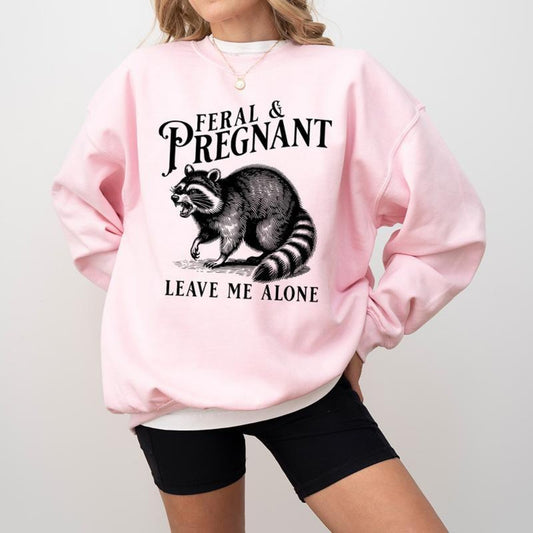 Feral and Pregnant graphic tee