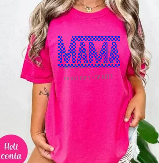 Mama blue retro graphic tee