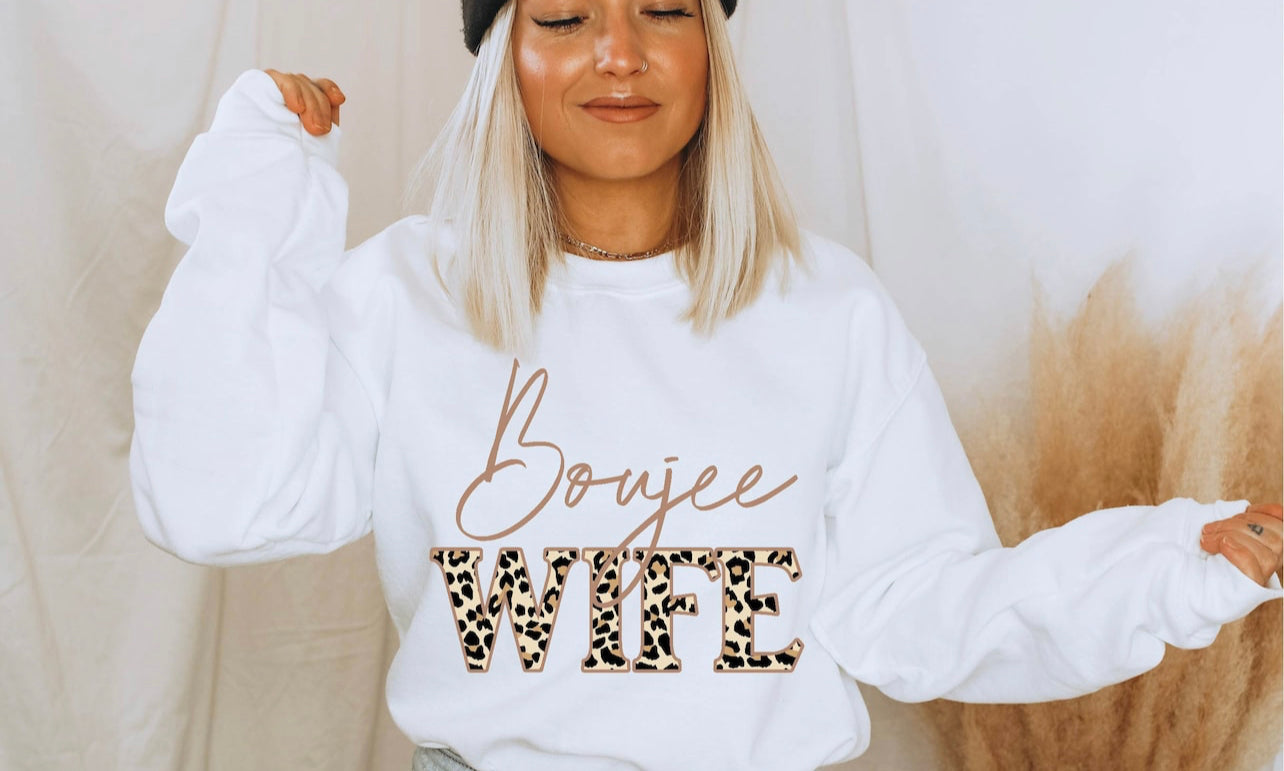 Boujee wife  graphic tee