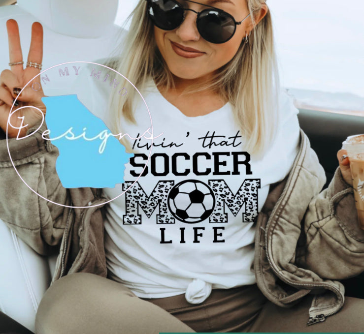 Soccer mom graphic tee