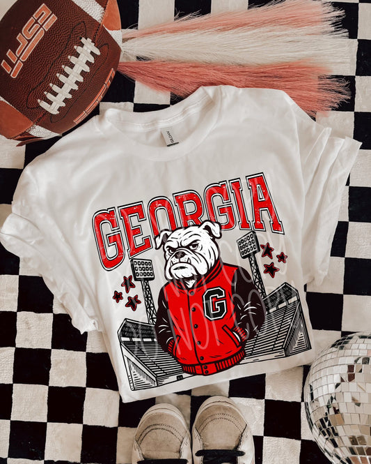 Retro Varsity Bulldog T-shirt