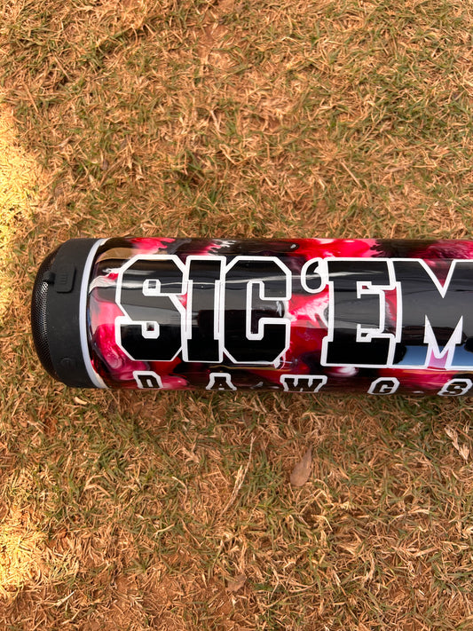 Sic em blue tooth tumbler