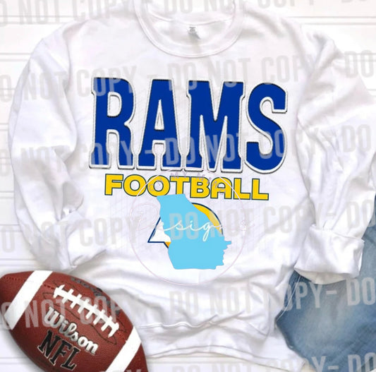 Rams Football graphic tee