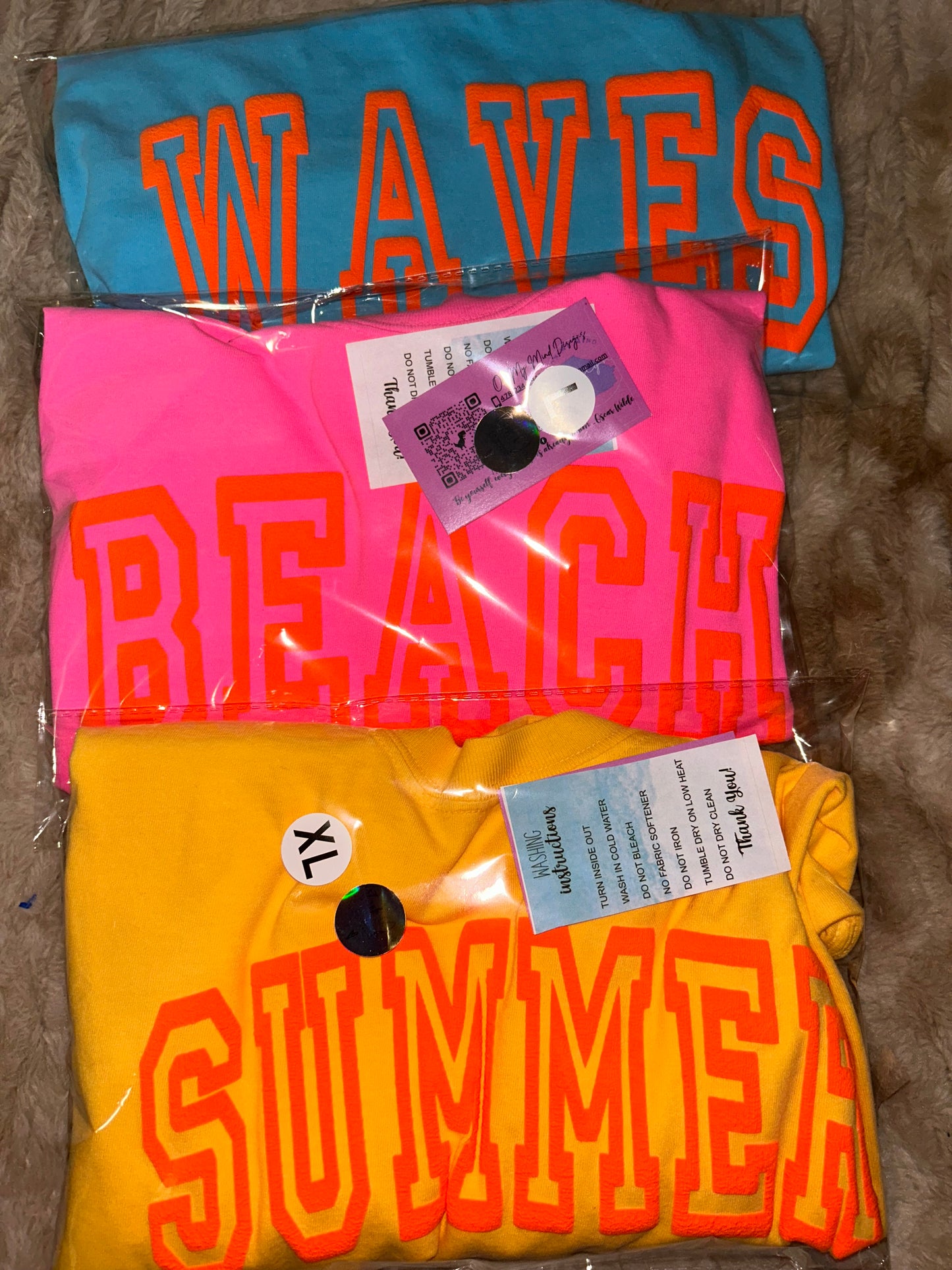 Custom puff word art t-shirt