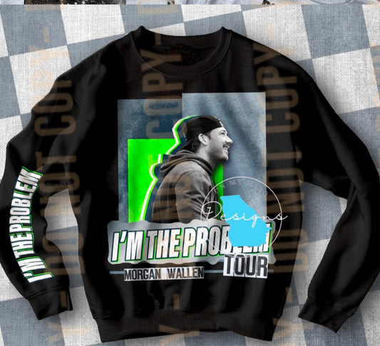 I am the problem graphic hoodie shirt