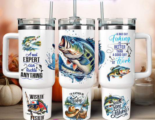 Fishing expert  life 40 oz tumbler