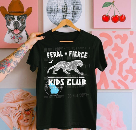 Feral and fierce graphic t-shirt
