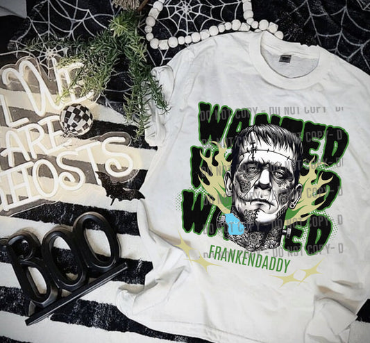 Wanted frankendaddy  graphic tee