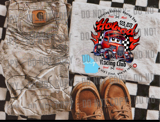 Hot rod racing YOUTH graphic t-shirt