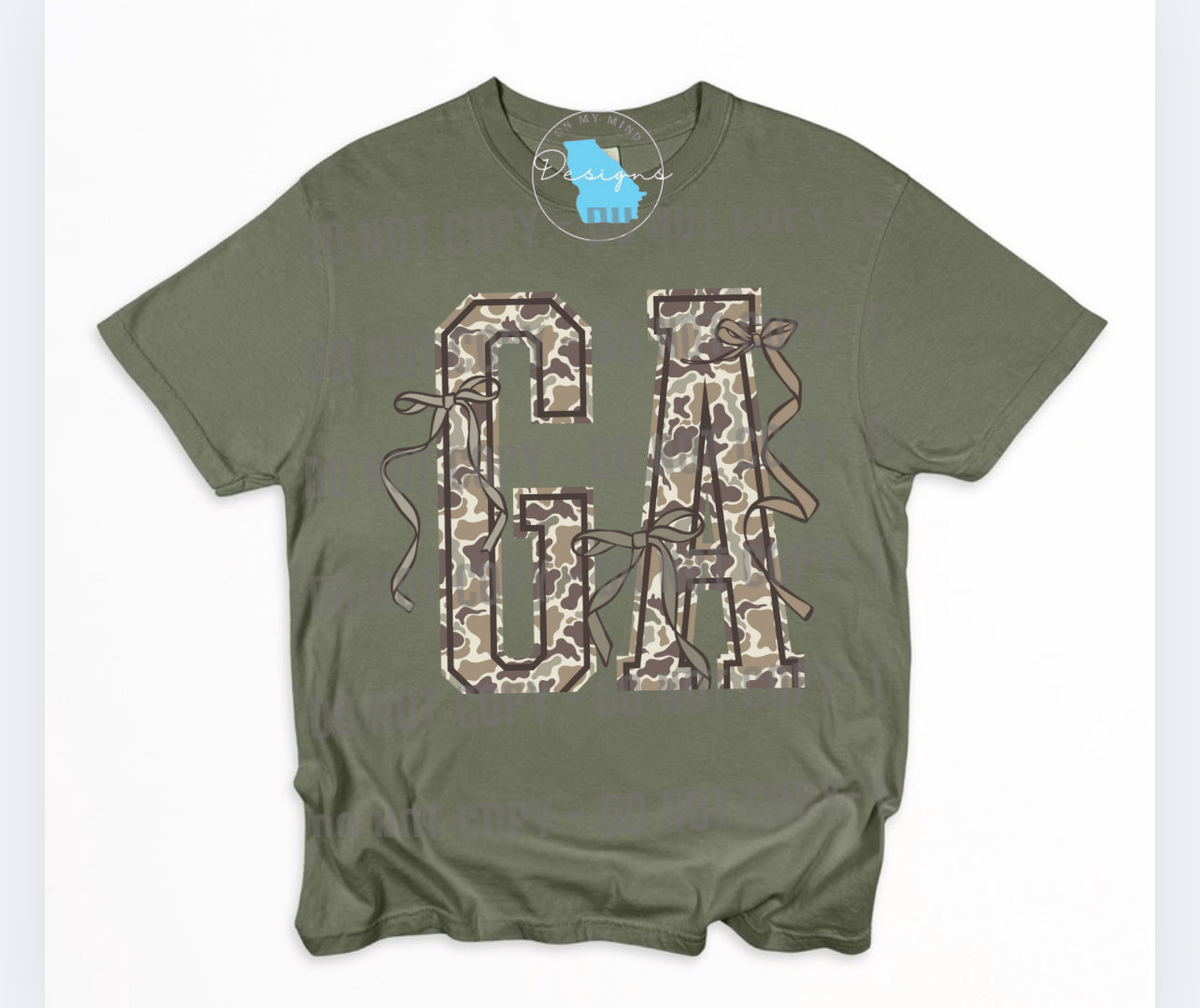 Georgia girly camo T-shirt