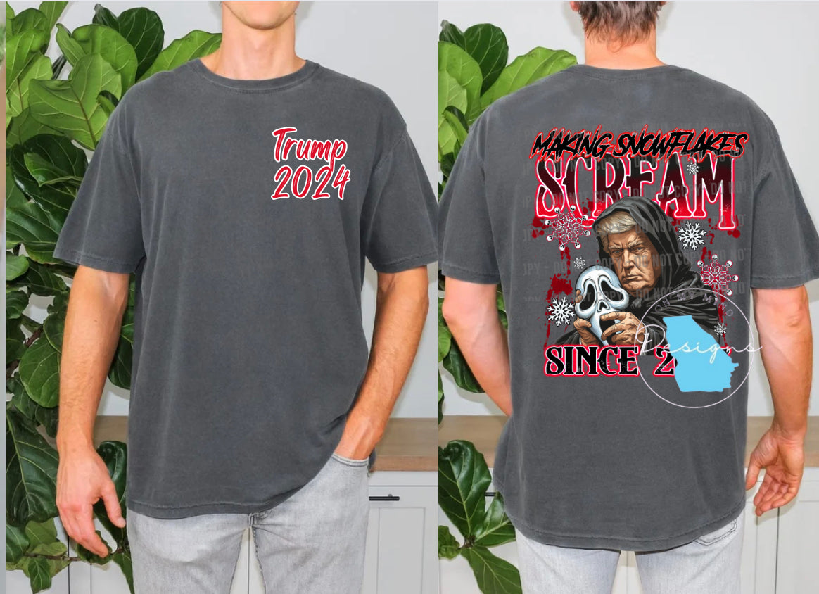 Trump scaring snowflakes  graphic t-shirt