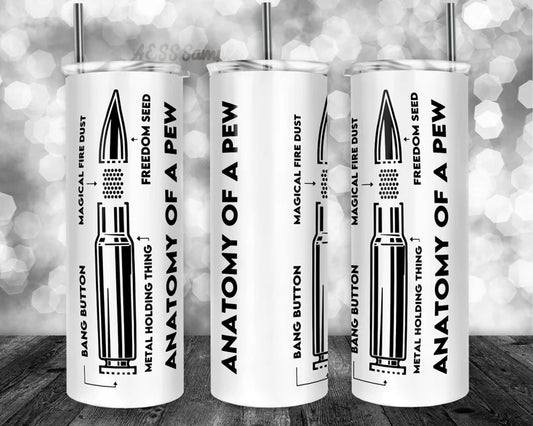 Anatomy of a pew tumbler