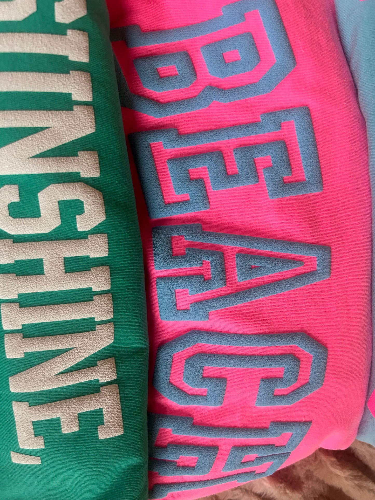 Custom puff word art t-shirt