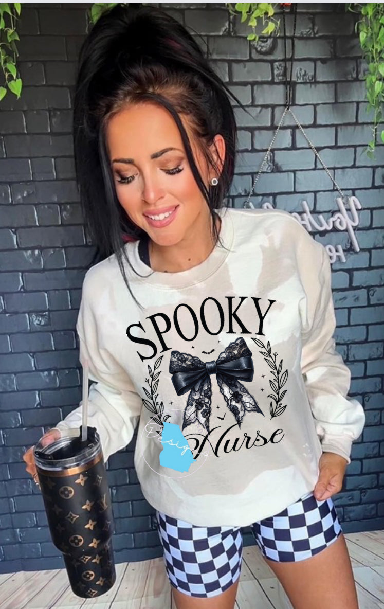 Spooky nurse graphic tee