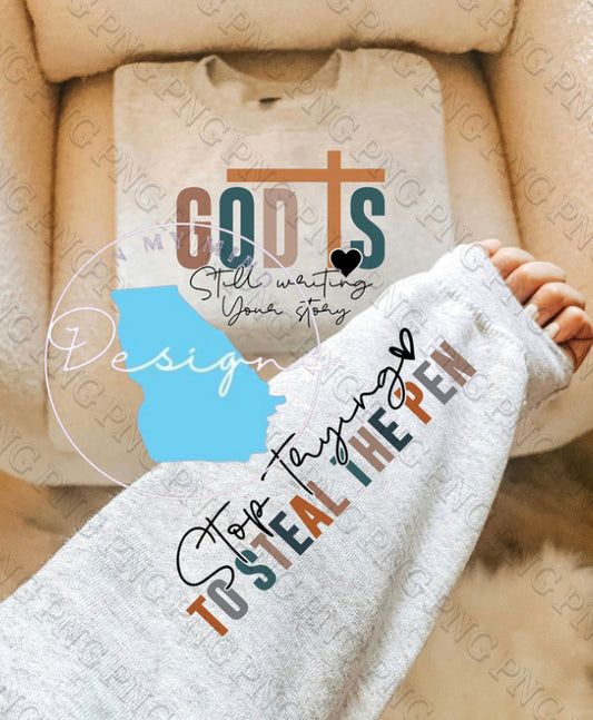 God is still writing your story crewneck