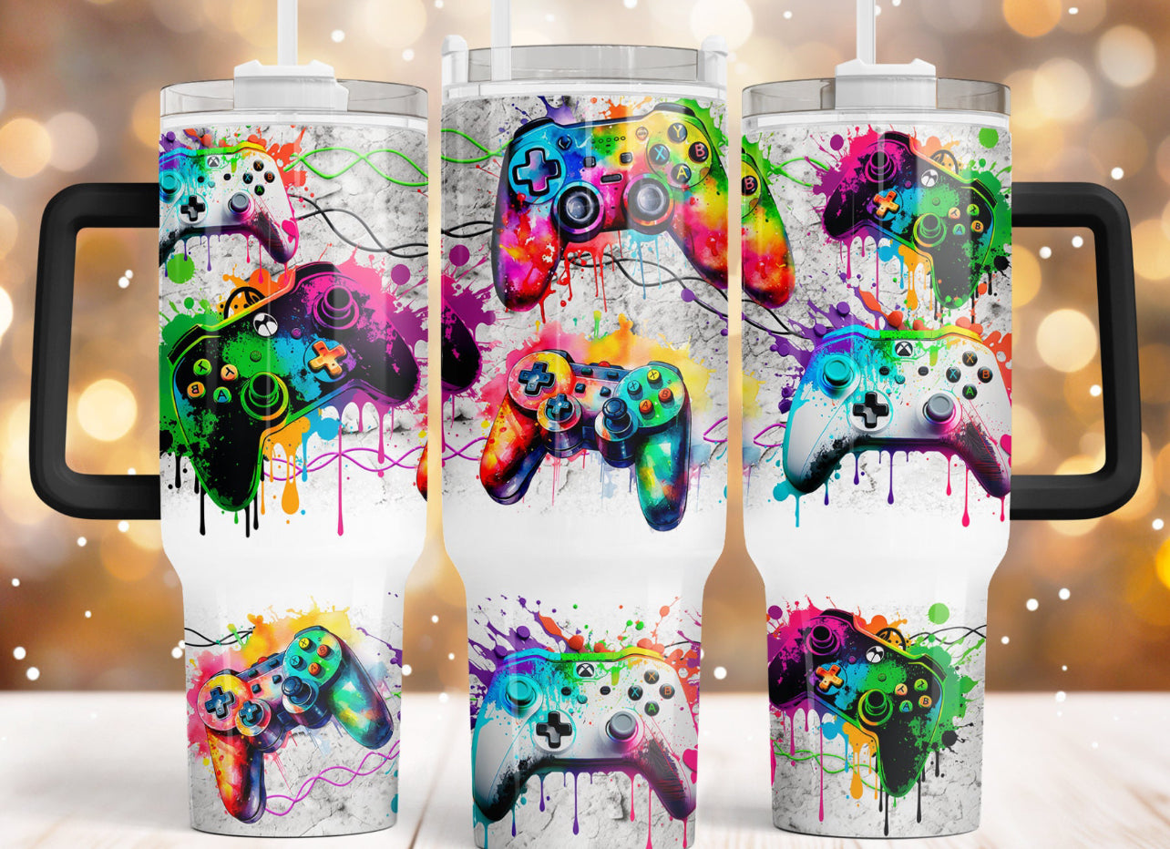 Gamer life 40 oz tumbler