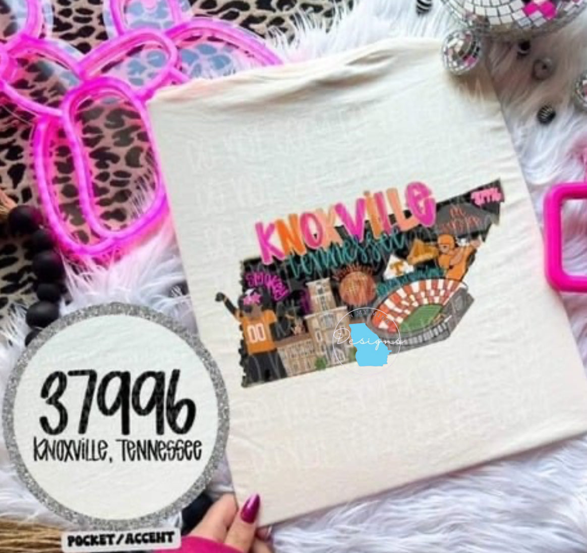 Knoxville Tennessee preppy state graphic tee