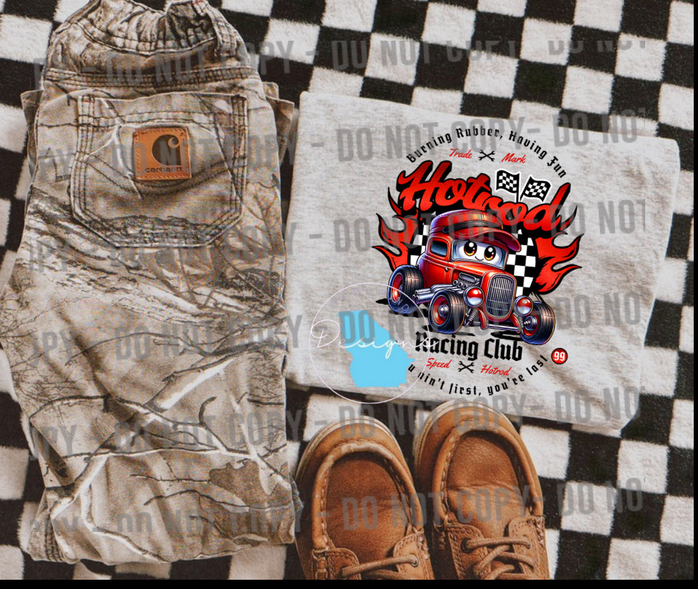 Hot rod racing YOUTH graphic t-shirt
