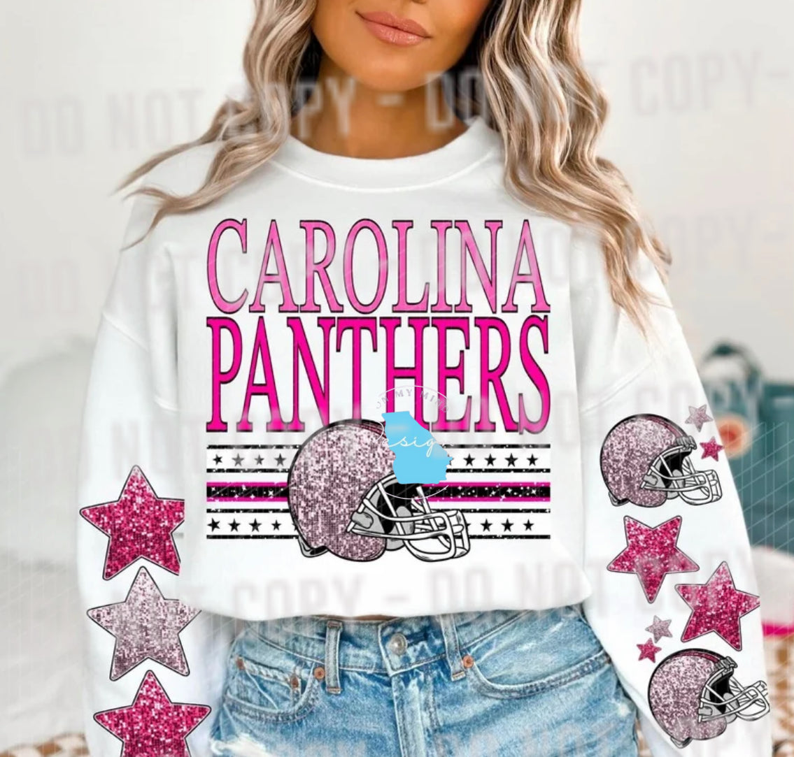 Carolina themed football graphic tee