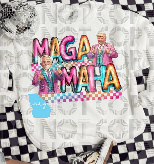 Trump Maga Maha funny graphic tee