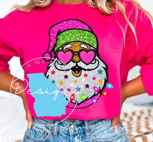 Sunglass Santa crewneck
