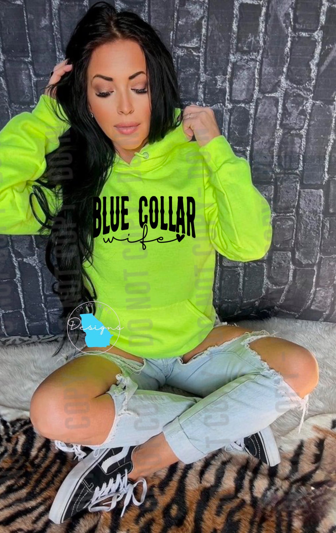 Blue collar wife graphic tee