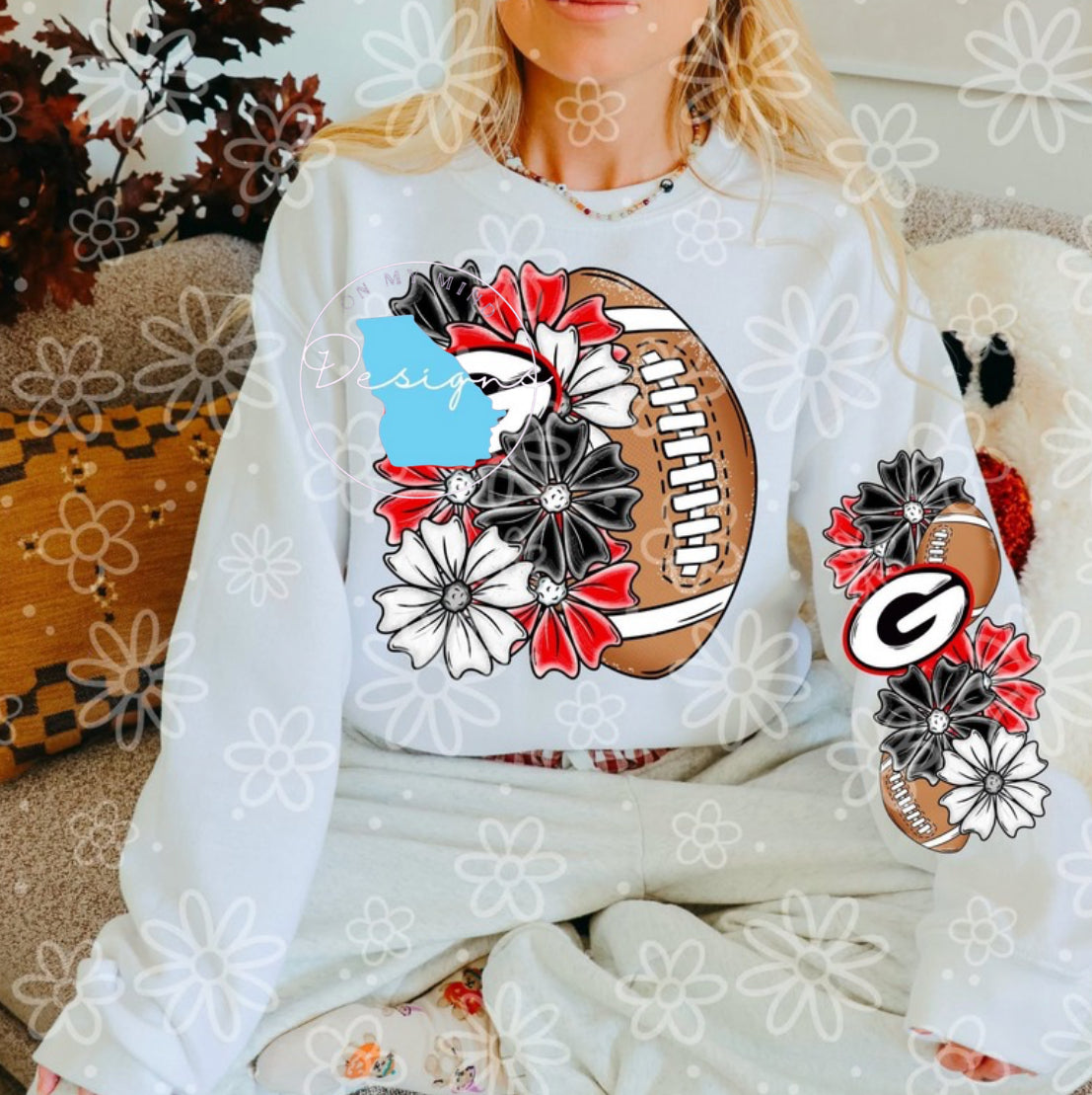 Bama floral Football graphic shirt