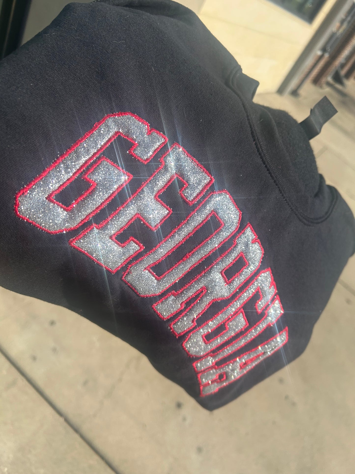 Embroidered Georgia crewneck