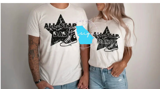 All star dad  graphic tee