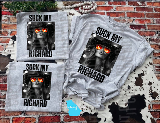 Suck my Richard funny graphic tee